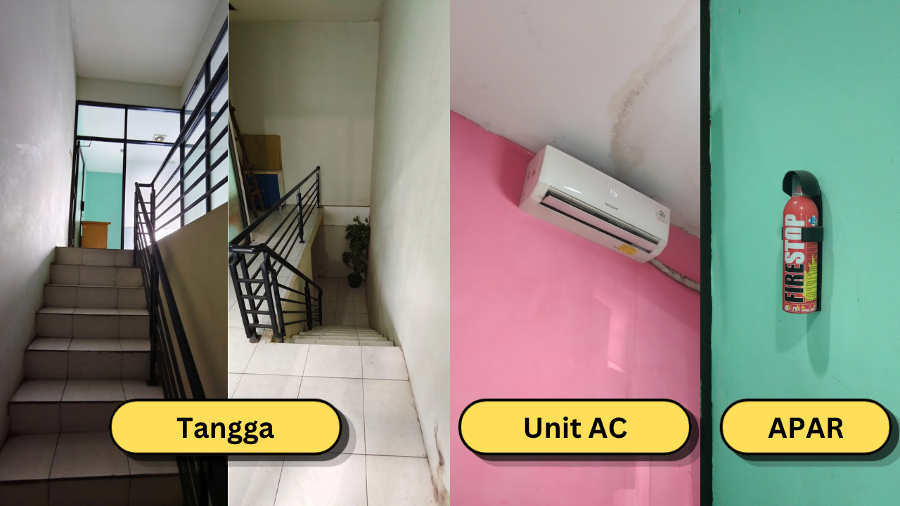 Ruko Dijual di Pringwulung, Dekat Gejayan Yogyakarta 6. tangga unit ac, apar